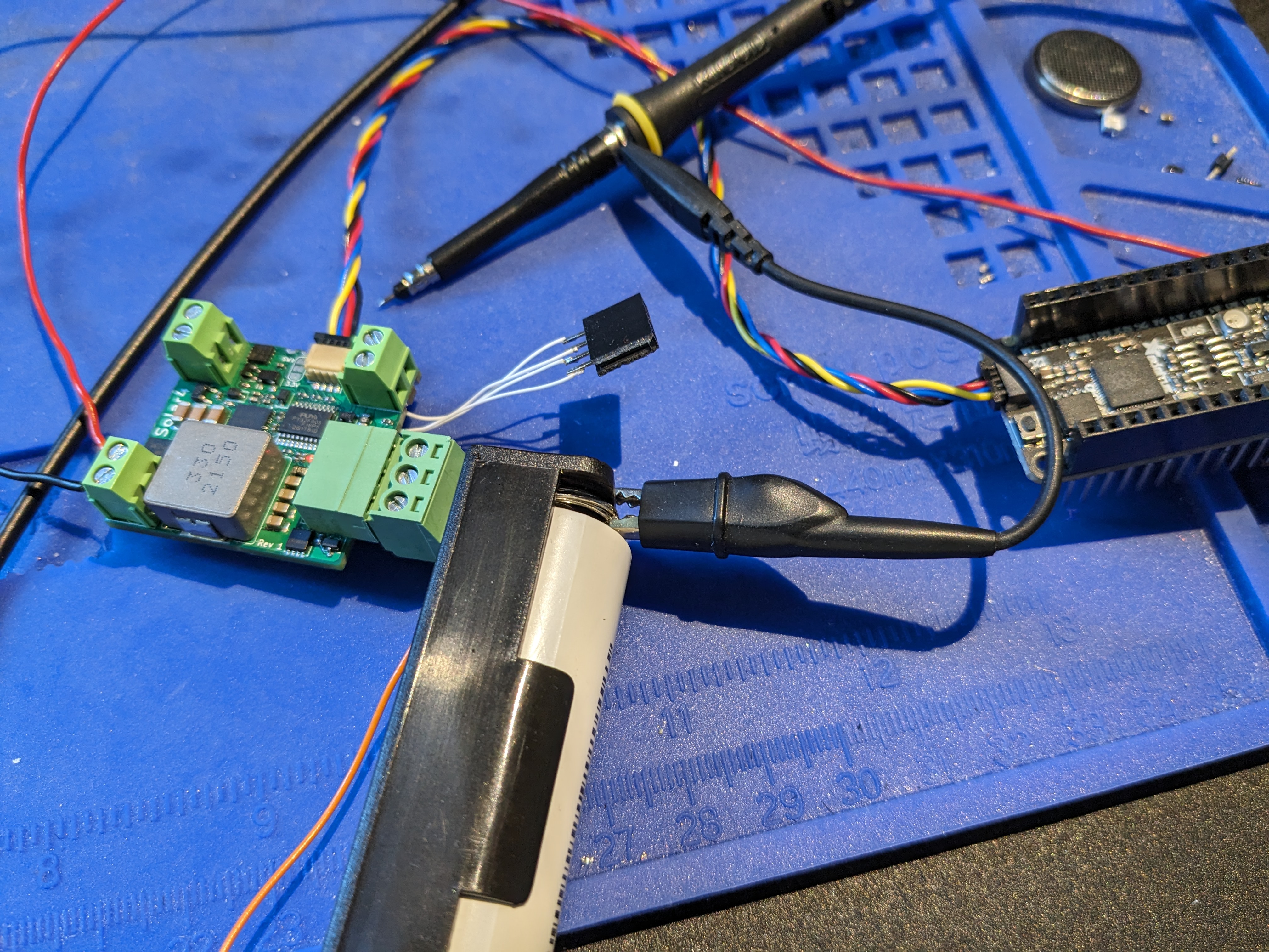 LiFePO4wered/Solar4 prototype manual charge test