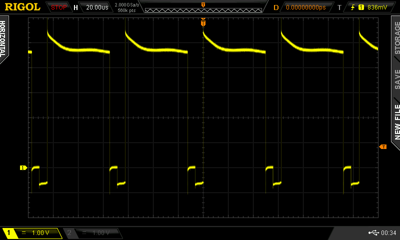 CCM mode switching node signal